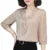 Women Spring Summer Style Blouses Shirts Lady Casual Three Quarter Sleeve V-Neck Ruffles decor Blusas Tops DF3732