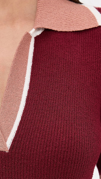 Boucle Polo Dress