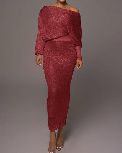 Women’s Sleeve Sequin Evening Dress | Ideal for Spring/Summer