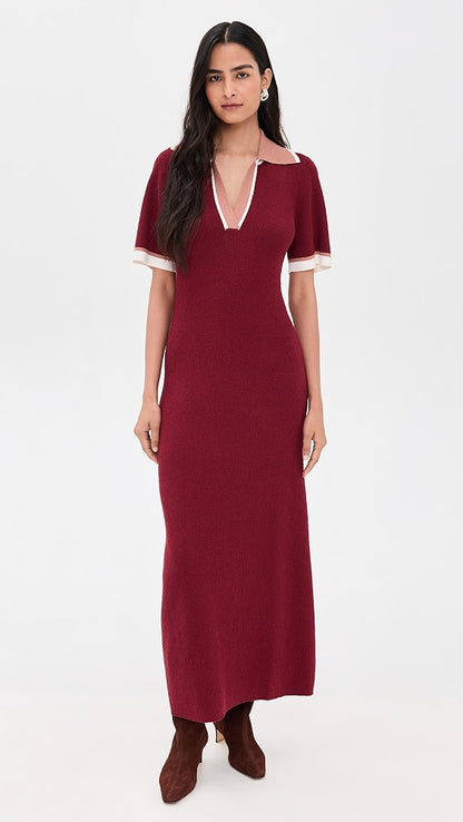 Boucle Polo Dress