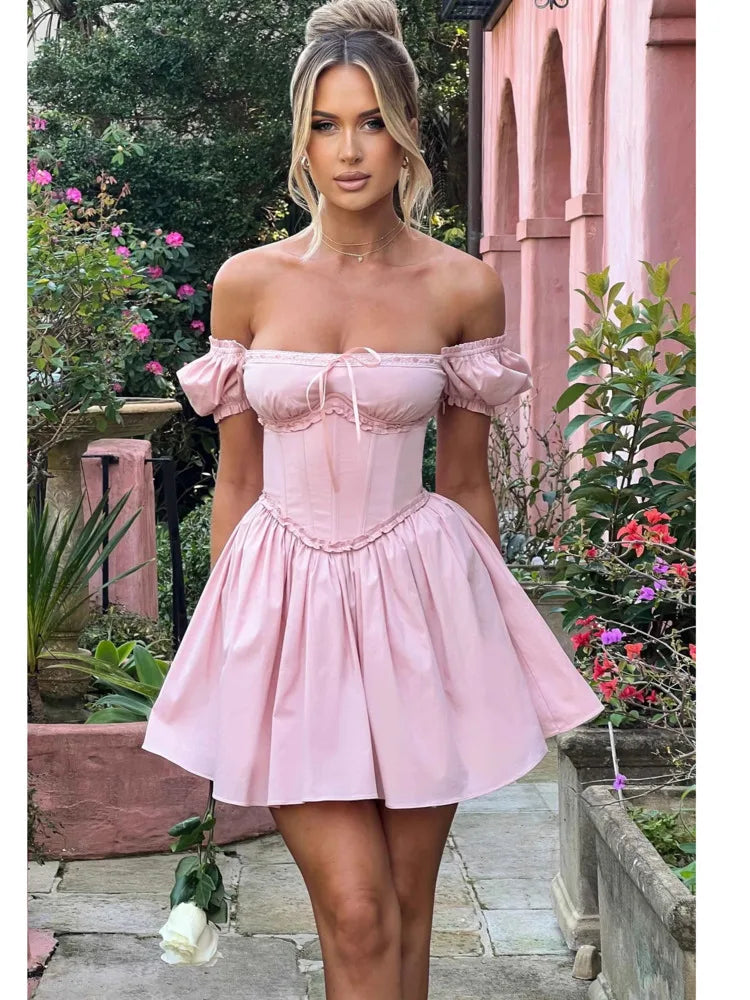 Elegant Sleeveless Tight Pleated Dress For Women Autumn  New Sexy Backless Short Skirt Party Club Slim Evening Dress