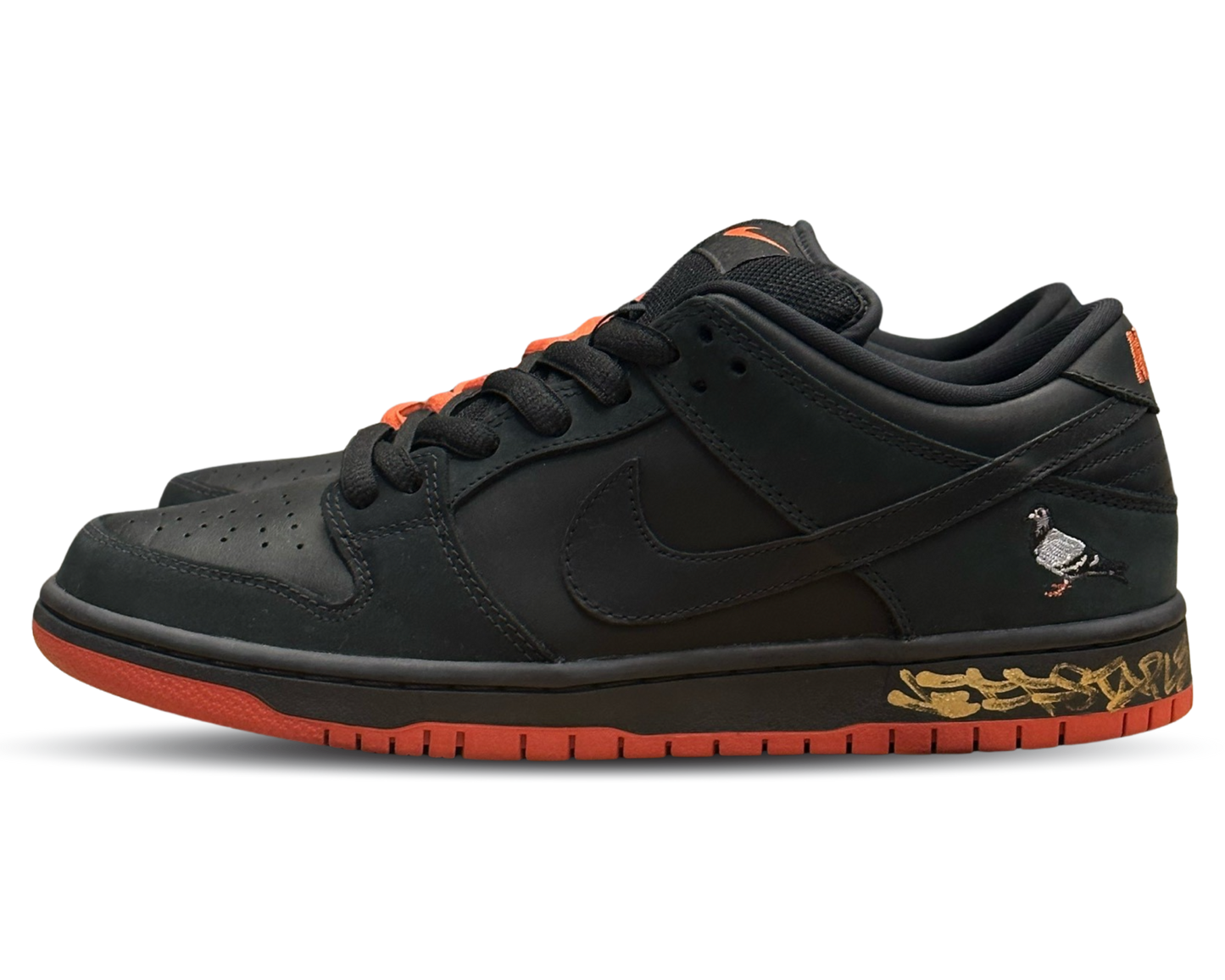 SB Dunk Low Black Staple Pigeon (SIGNED)
