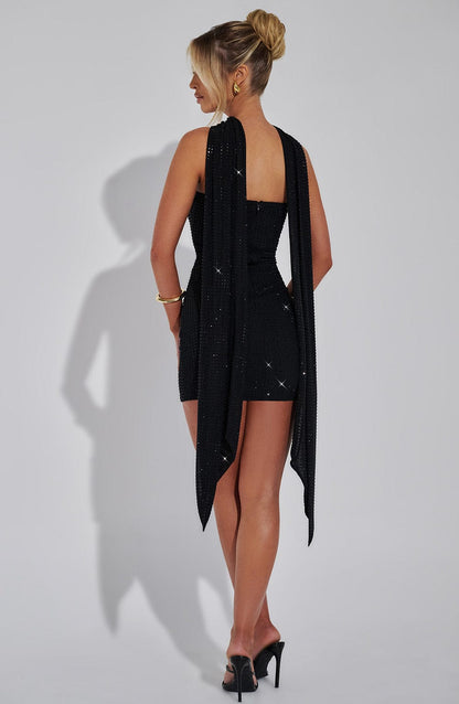 Elloria - Sparkly Cocktail Mini Dress for Women