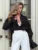 Casual Loose See-Through Shirts Women’s Autumn Lapel Long Sleeve Patchwork Blouse Top Streetwear Female Solid Shirts Top