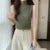 Fashion Elegant Sleeveless Knit Women Blouse Summer Solid Color Vest Casual Tops Half High Neck Shirt