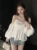 Korean Straps Off shoulder Shirts Women Puff sleeve Cute Backless Badydoll Blouse Sexy Female Tube Tops Design  New