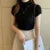 Womens Tops And Blouses Summer Short Sleeve Blouse Women Blusas Mujer De Moda Turtleneck Knitted Blouse Shirt Tops