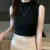 Fashion Elegant Sleeveless Knit Women Blouse Summer Solid Color Vest Casual Tops Half High Neck Shirt