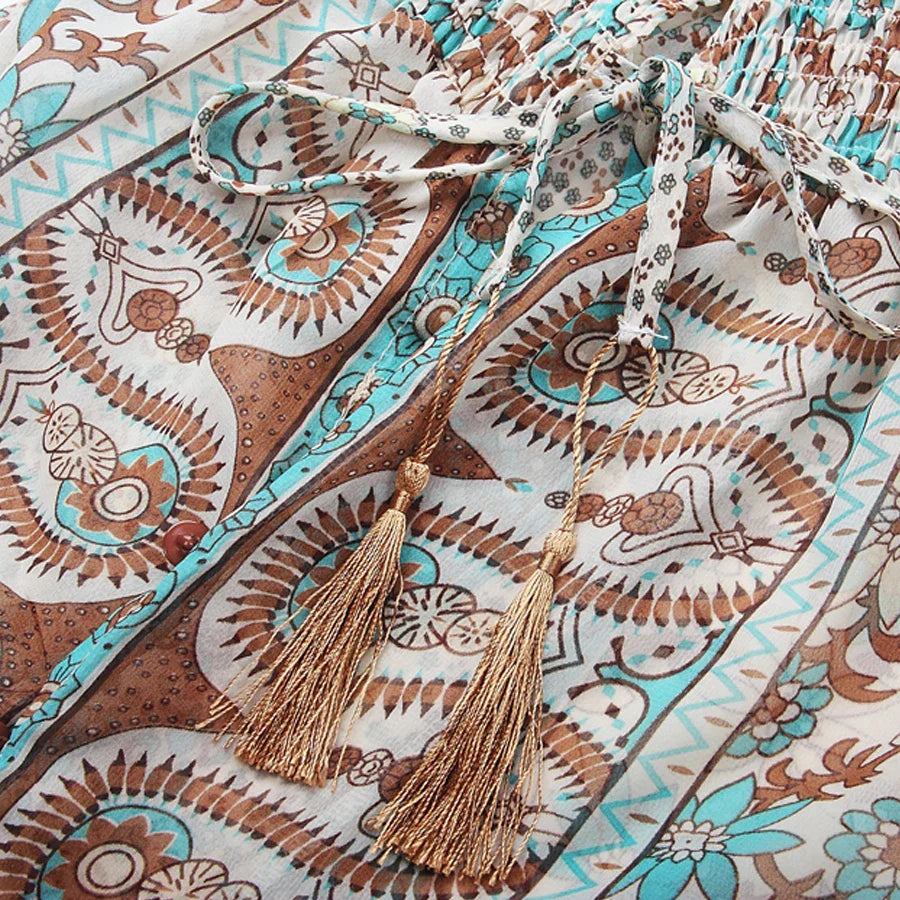 DressBetty - 2024 Gypsy Hippie Women's Summer Boho Dress