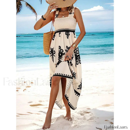 Sleeveless A-Line Party Boho Dress