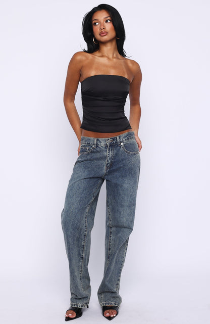 Never Failing Strapless Bustier Ink